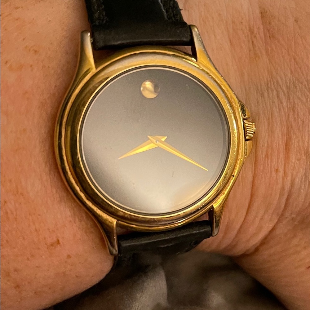 Movado Black Dial Ladies Watch